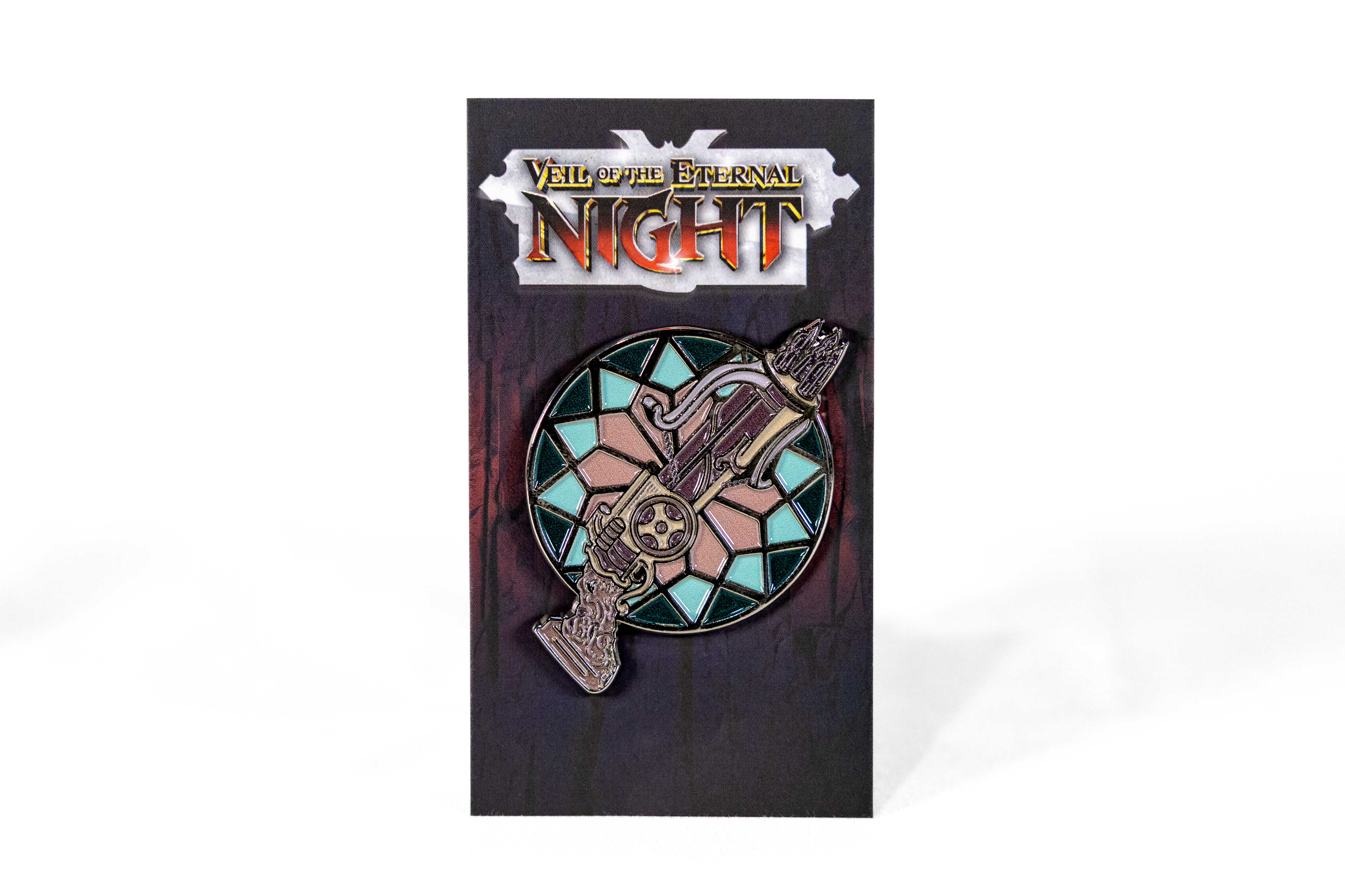 VotEN Stake Thrower Enamel Pin – QuasiReal Publishing